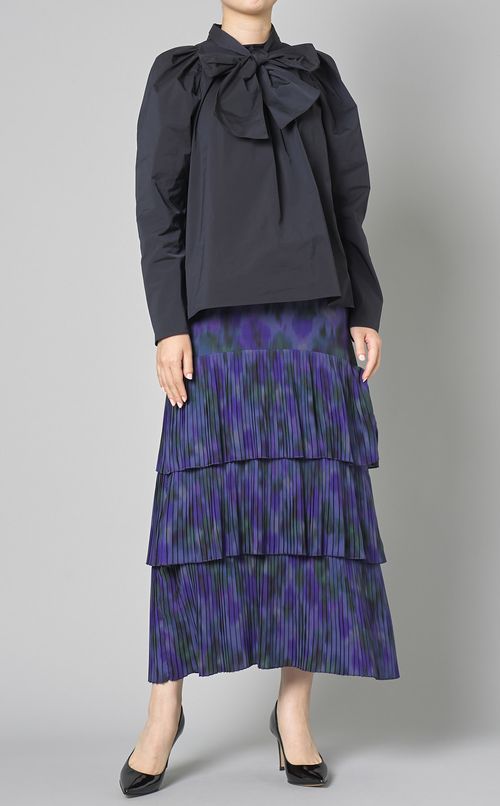 タフタビッグリボンブラウス