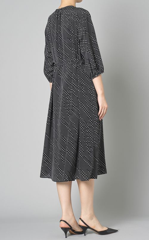 ドットプリントプルオーバーワンピース