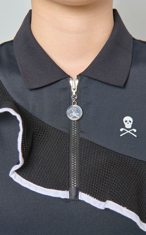 【手洗い可】ワンショルダーポロシャツ