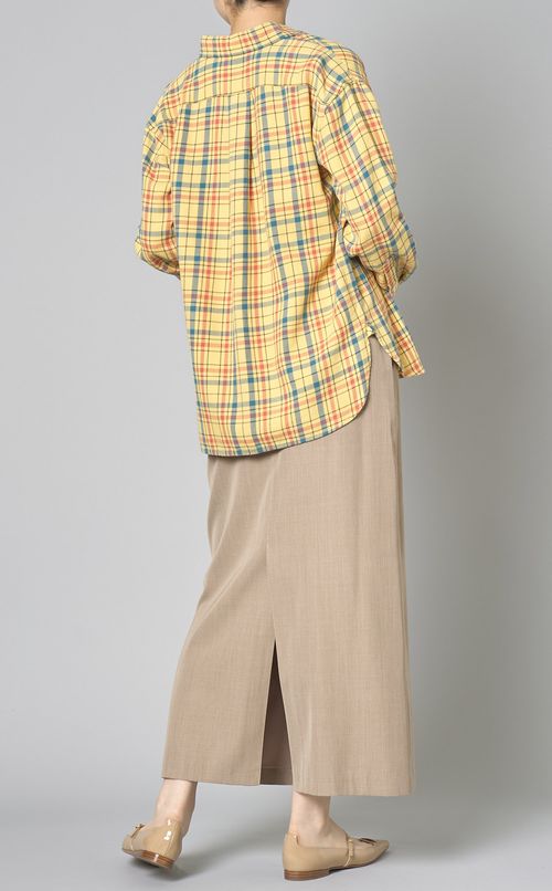 コットンネルチェックシャツ