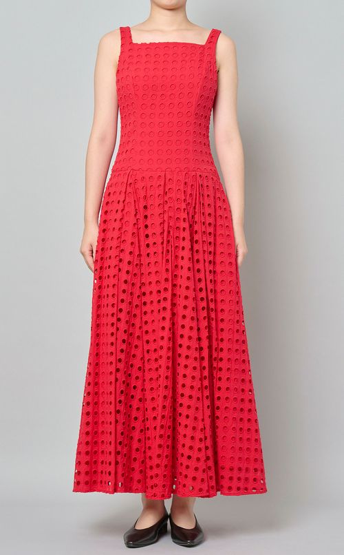 ホールドットキャミソールワンピース