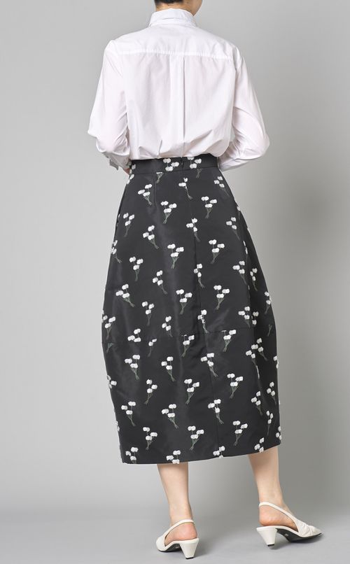 フラワージャガードスカート