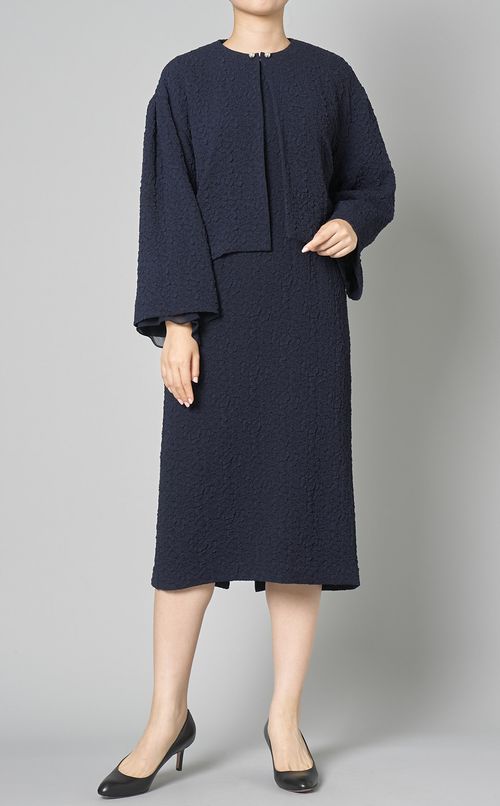 シフォンスリーブジャガード