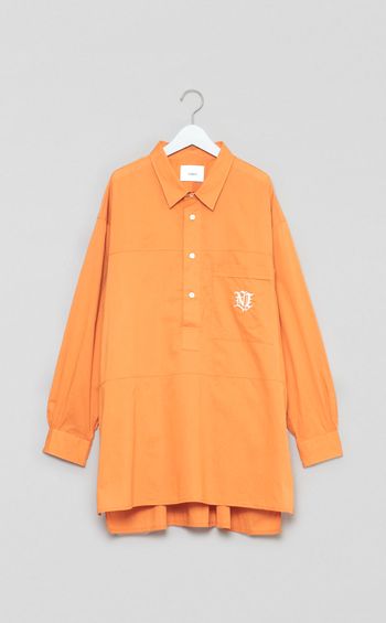 ロングプルオーバーエンブレムシャツ