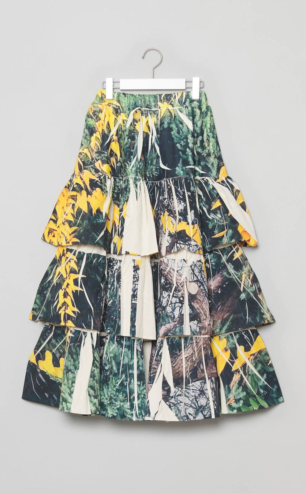 ダイレクトプリン卜リブギャザースカート