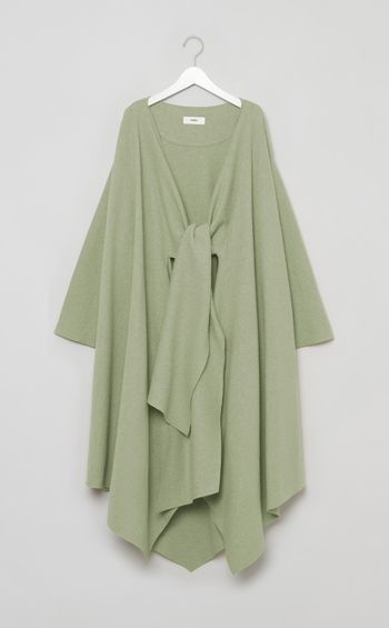 ウールラップコートドレス