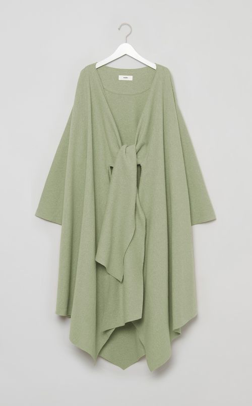 ウールラップコートドレス