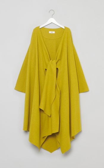 ウールラップコートドレス