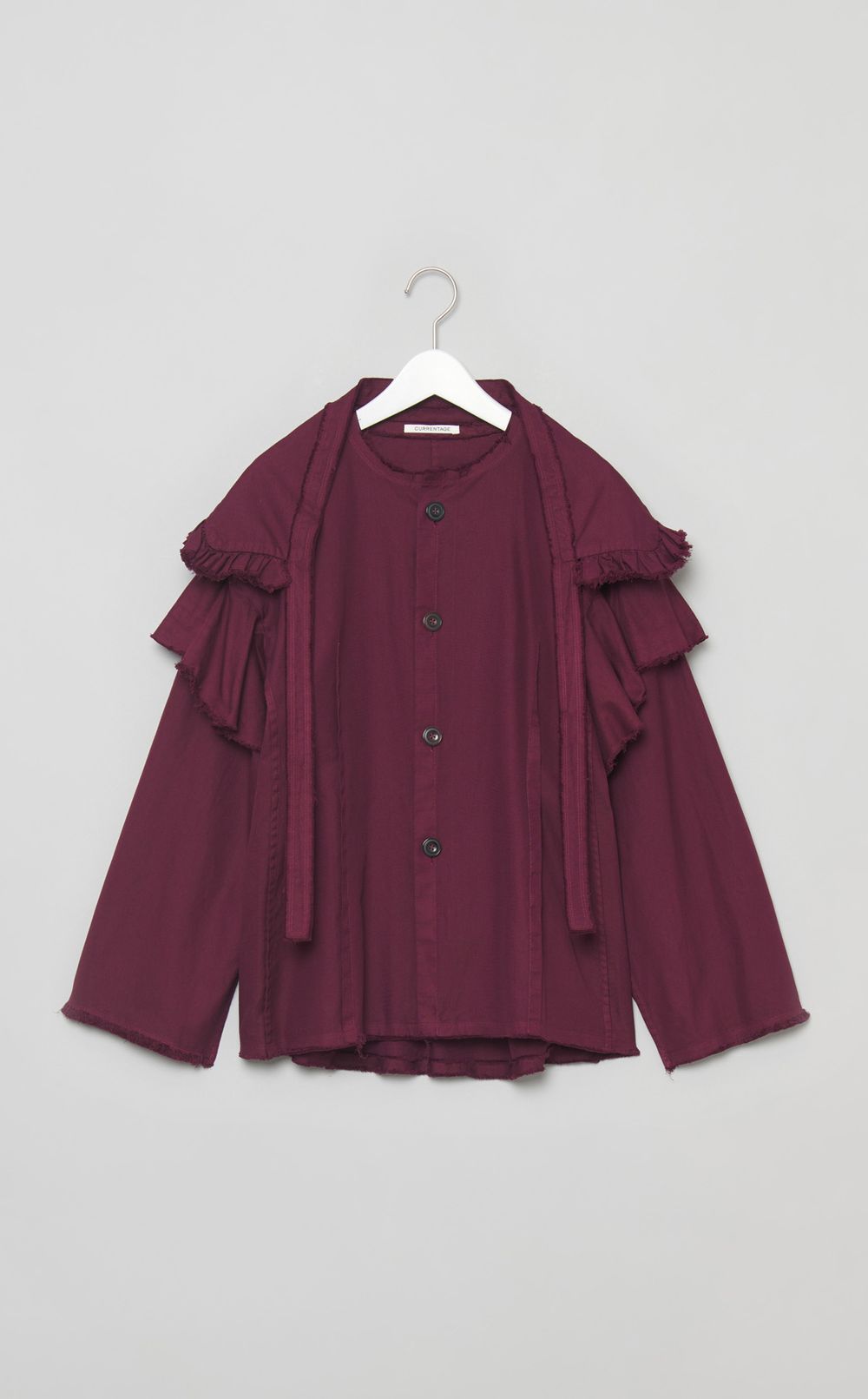 セパレートフリルカラーブラウス