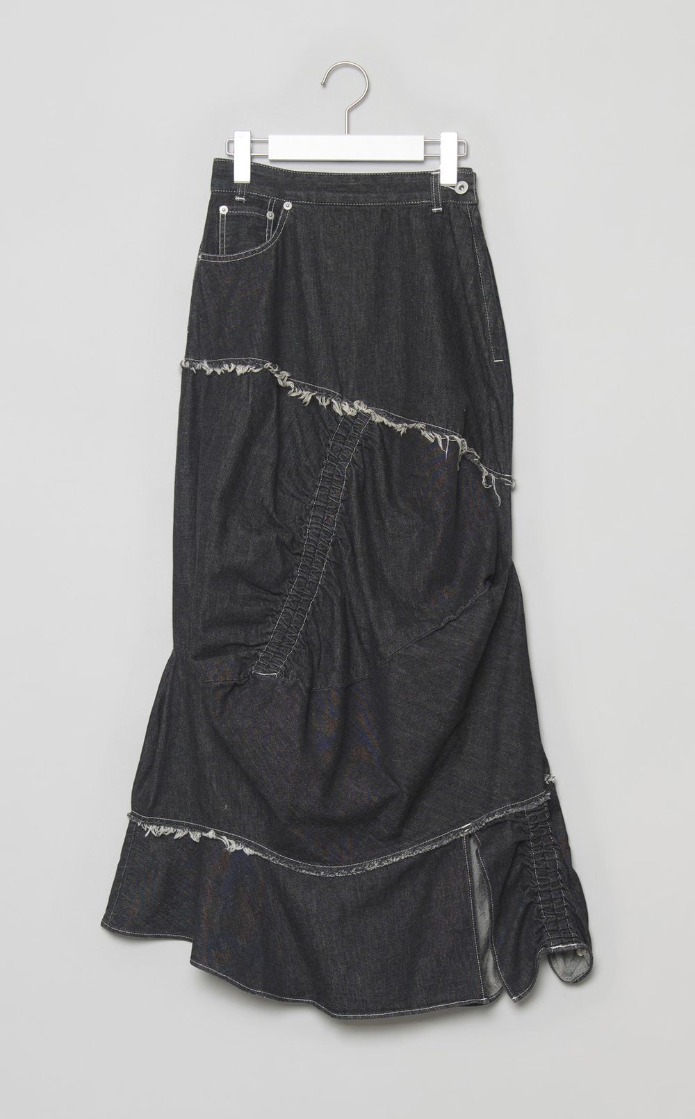 ギャザータックデニムスカート