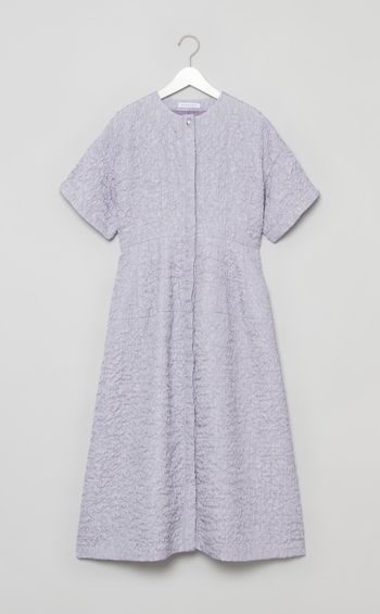 ジャガード前開きワンピース