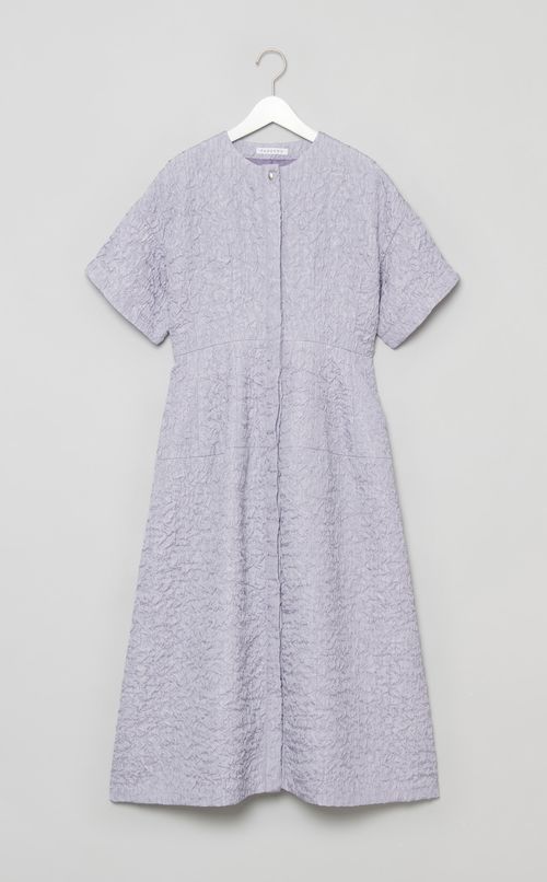 ジャガード前開きワンピース