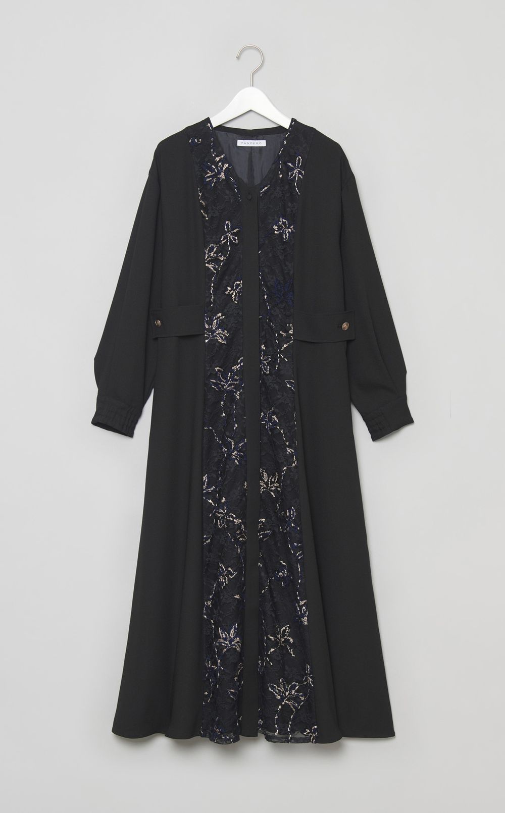 フラワーレースドッキングワンピース