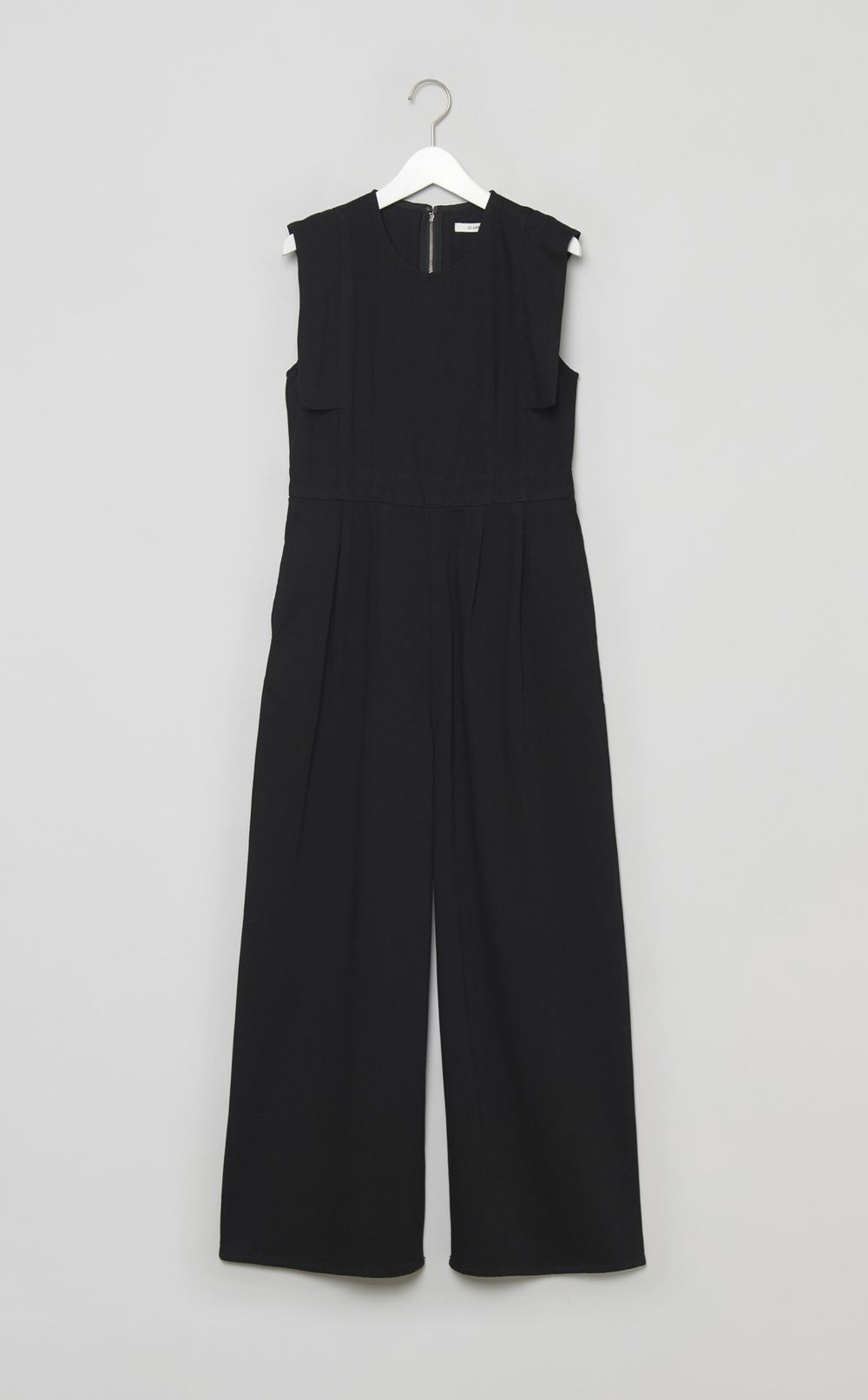 スクエアスリーブデニムオールインワン