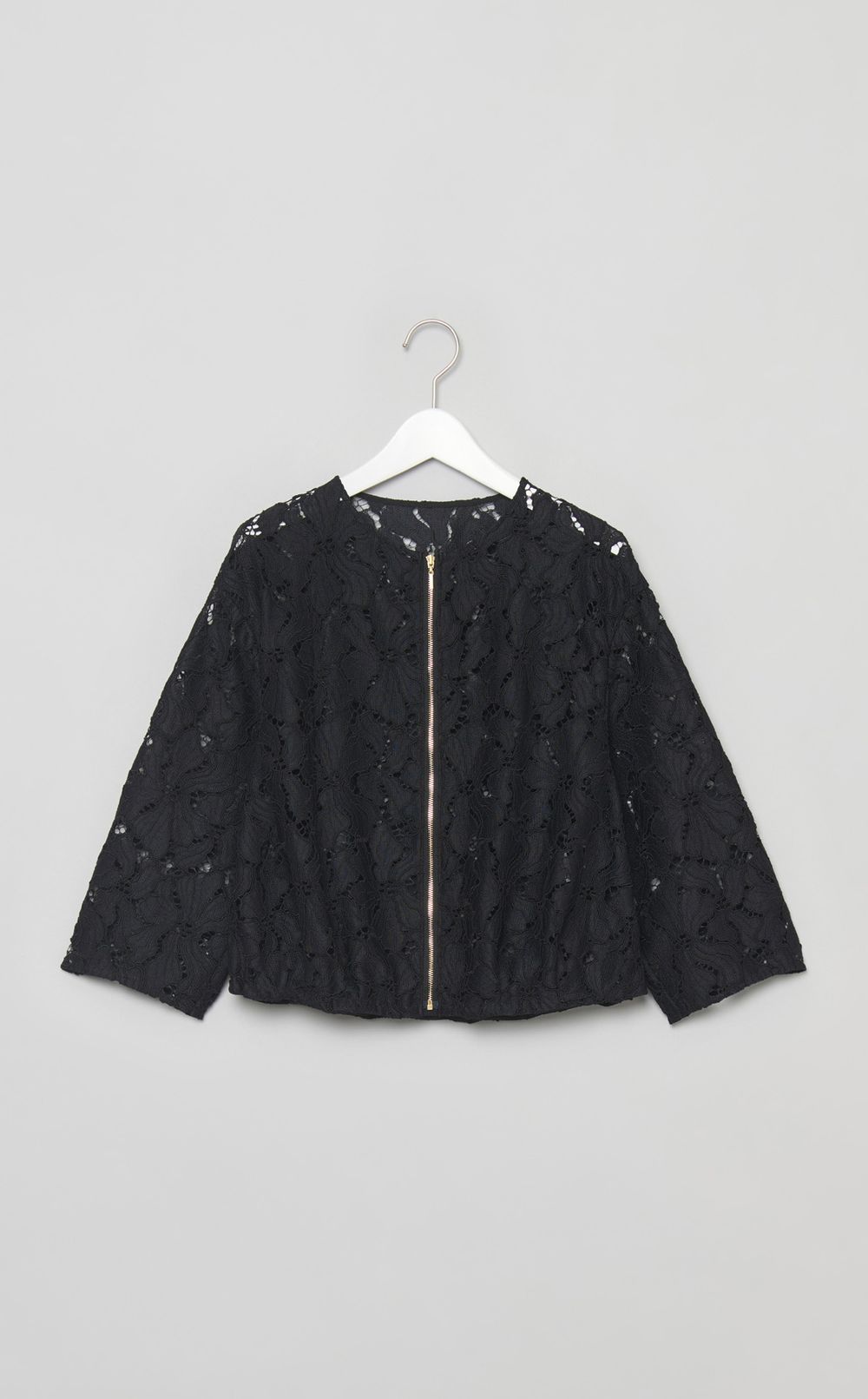 フラワーコードレースブルゾン