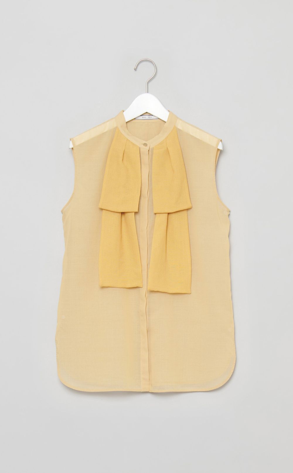 シアーウールビックボウタイブラウス