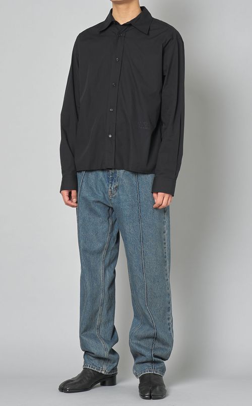 コットンポプリンクロップシャツ