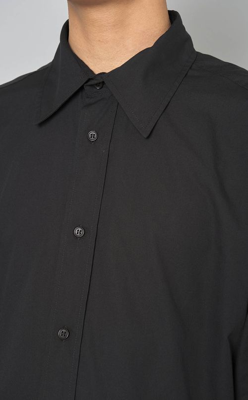 コットンポプリンクロップシャツ