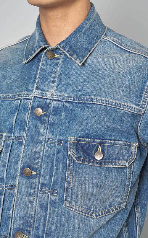 ウォッシュドデニムジャケット