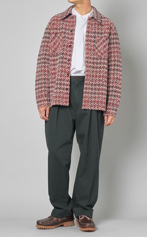 コットン2タックチノパンツ