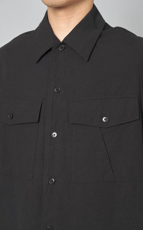 コットンリネンワークシャツ