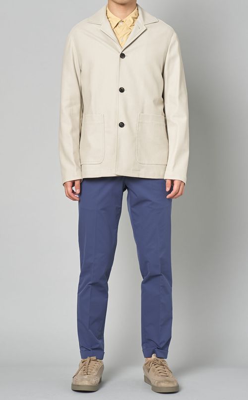 コットンシルクシャツジャケット