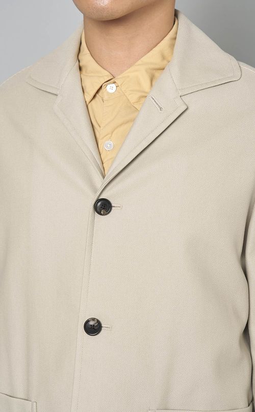 コットンシルクシャツジャケット