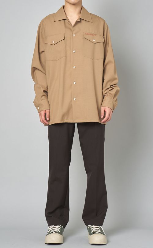 トロピカルウールダブルポケットシャツ