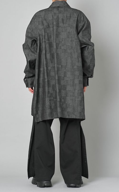 デニムロングシャツアウター