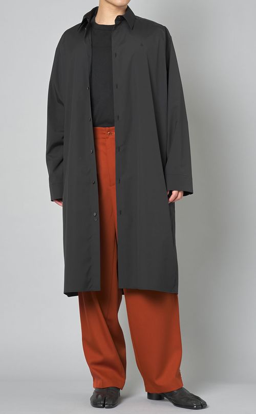 ミディアムロングシャツコート