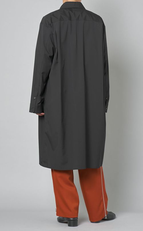 ミディアムロングシャツコート