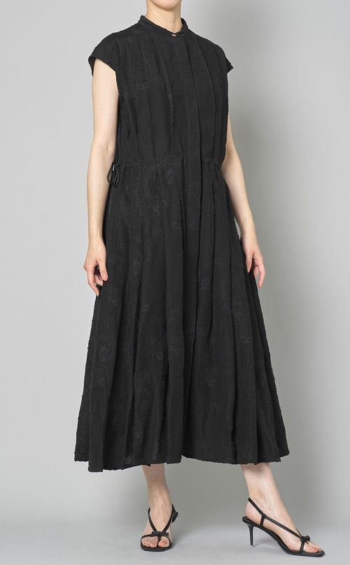 ペイズリージャガードタックワンピース