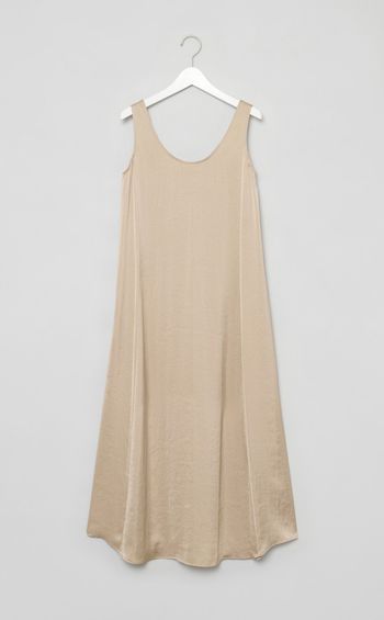 クラッシュサテンワンピース