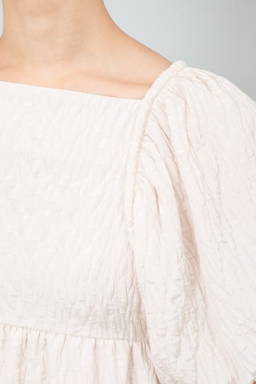 ジャガードチュニックブラウス