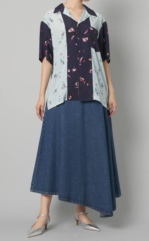 【reADdress】ショートスリーブオープンカラーシャツ