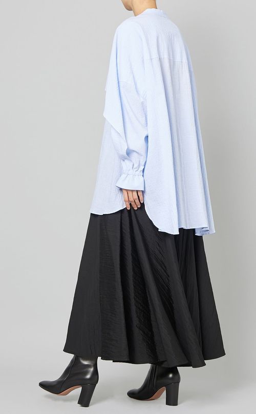 コットンフレアスリーブシャツ