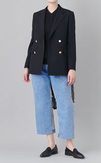 コットンカシミヤフリンジベスト