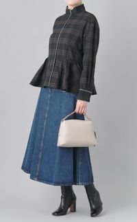 ALIFAショルダー付レザーミニバッグ