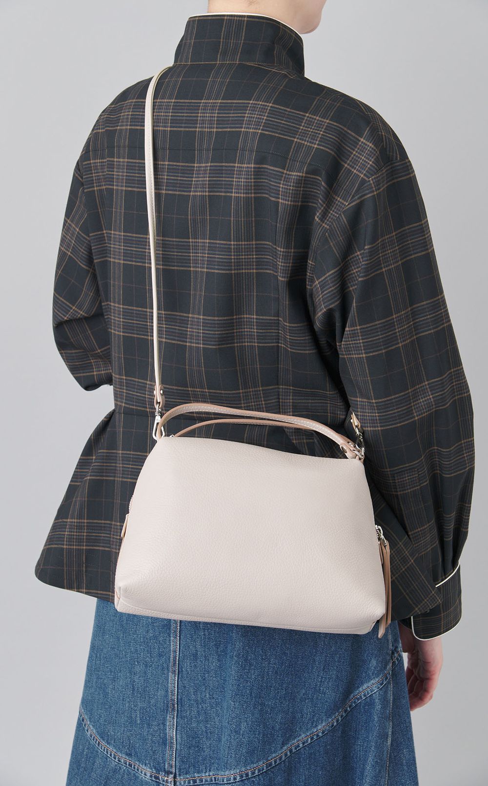 ALIFAショルダー付レザーミニバッグ