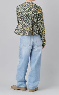 ダイレクトプリントミニフラワートップス