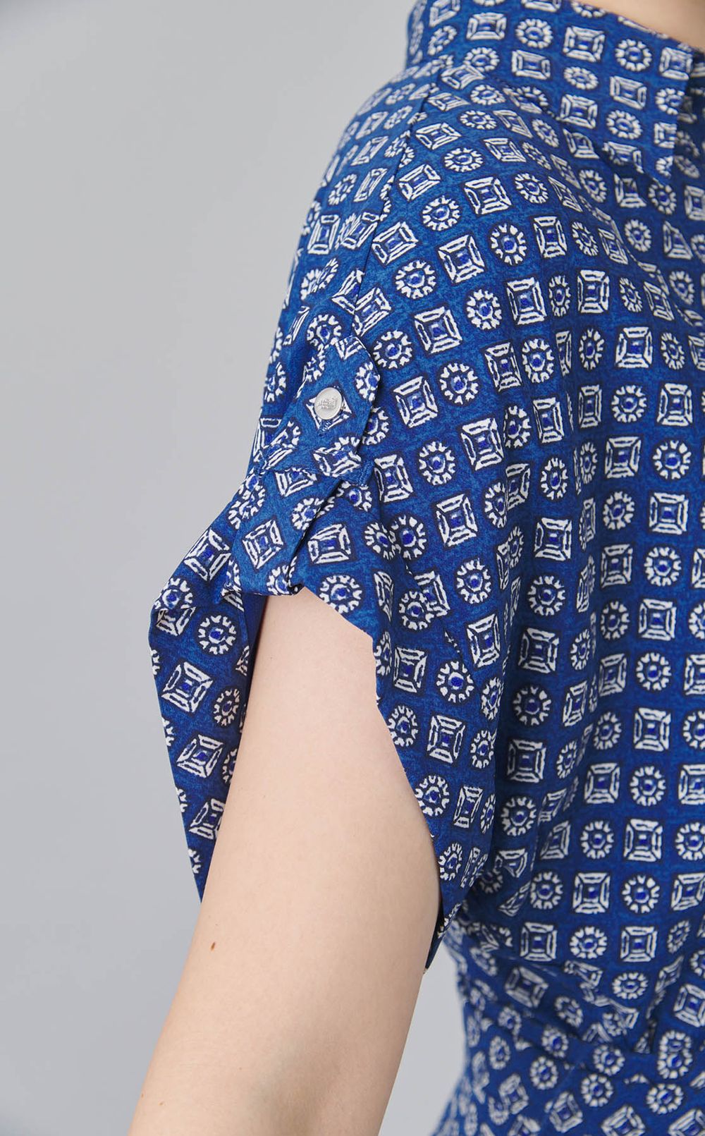 プリントウエストマークワンピース