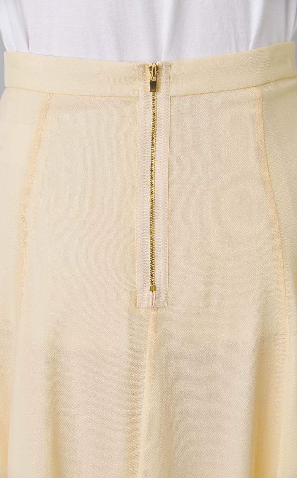 ウールレイヤードフレアスカート