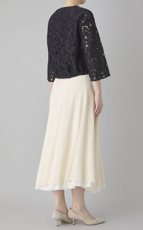 フラワーコードレースブルゾン