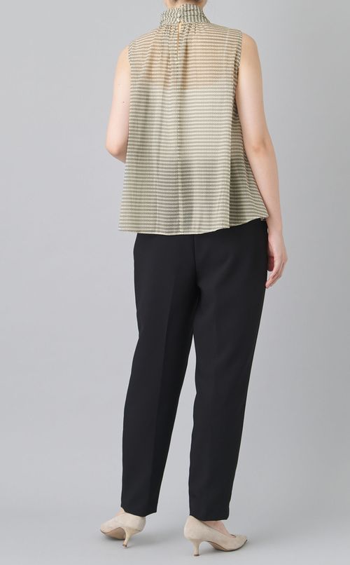 シアーノースリボウタイブラウス