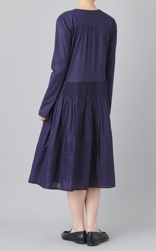 スモッキングラップワンピース