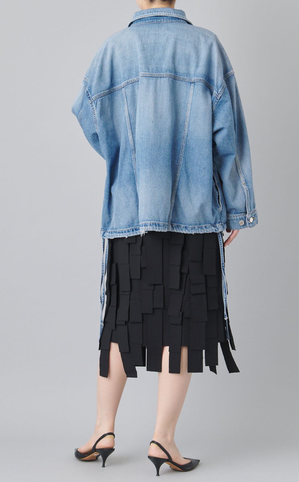 オーバーサイズデニムブルゾン