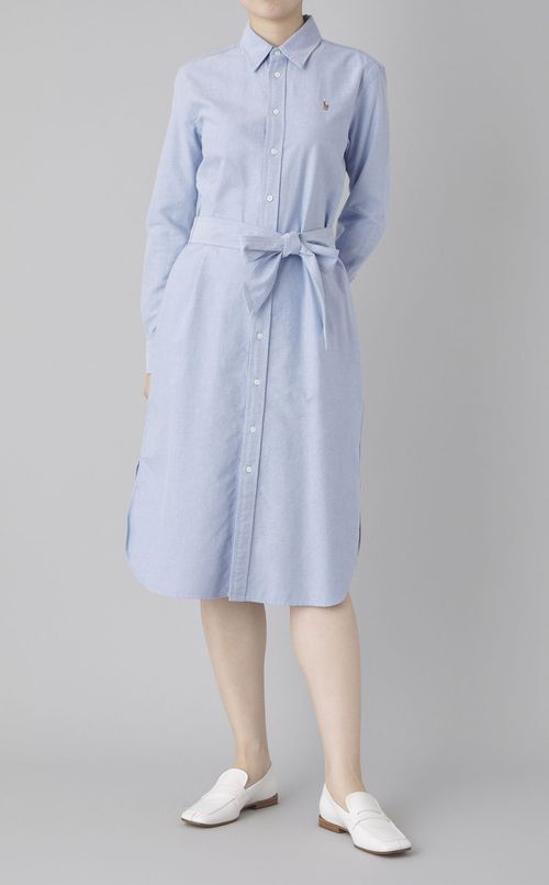 オックスフォードシャツワンピース