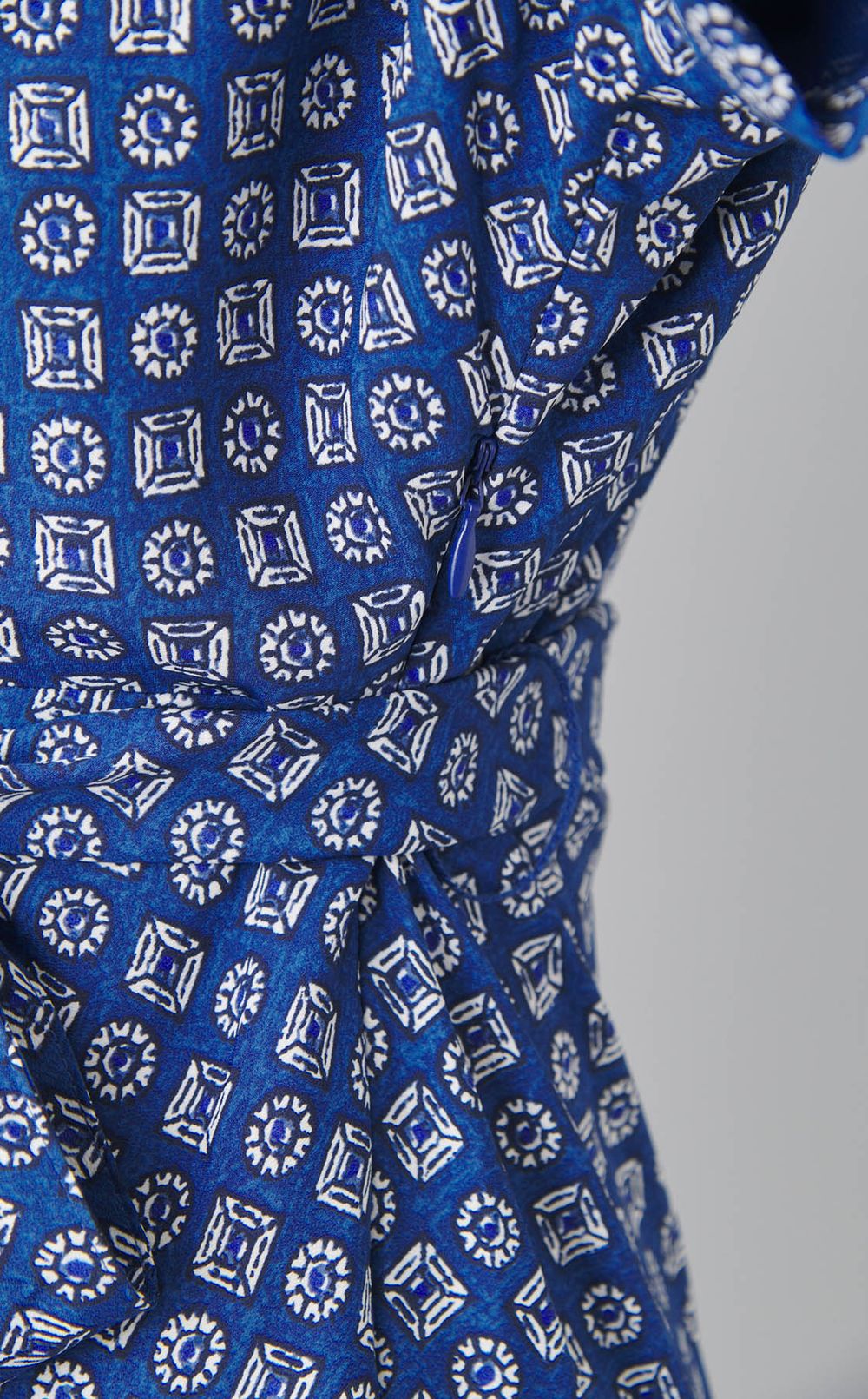 プリントウエストマークワンピース