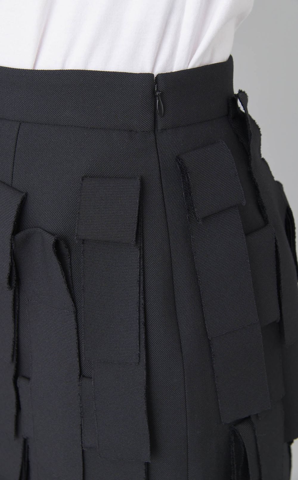 フリンジ Iラインスカート