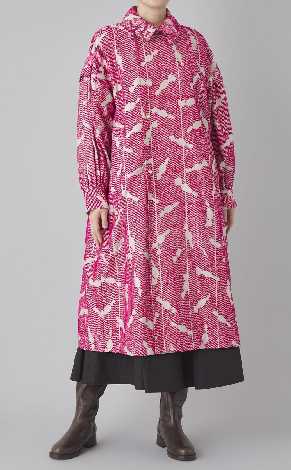 キャンディプリントロングコート